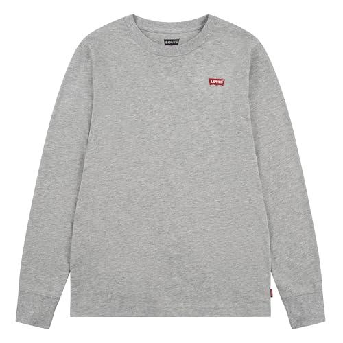 Levi's Lvb L/S Batwing Chesthit Tee, Maglietta Bambini e ragazzi, Grigio (Grey Heather), 14 anni