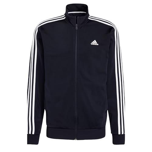 adidas Uomo Essentials Warm-Up 3-Stripes Track Jacket, Legend Ink/White, S