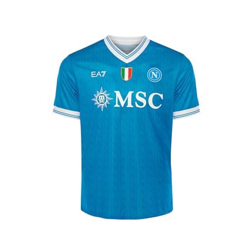 SSC NAPOLI Maglia Replica Home 2025/2026, EA7 Prodotto Ufficiale, Taglia M