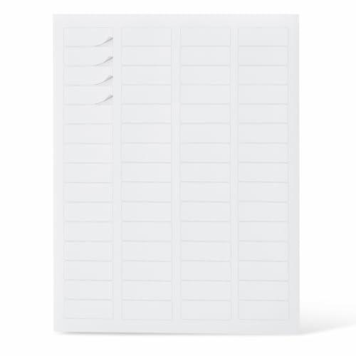 Amazon Basics - Etichette per Indirizzi Stampabili, 1.7cm x 4.4cm, 3000 Etichette Postali in Bianco
