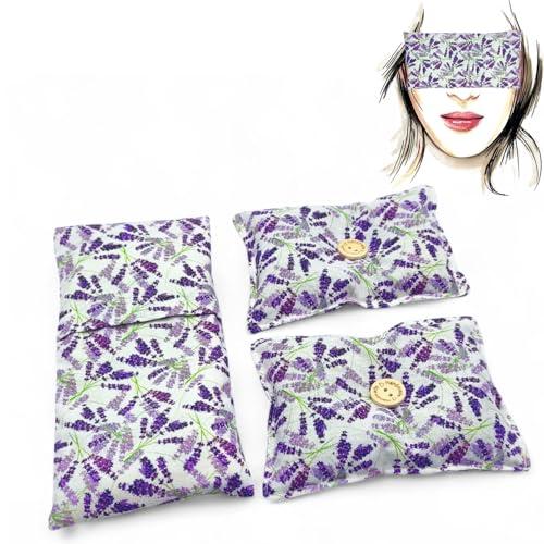 Impacco alla lavanda. Cuscino per occhi per i momenti di relax, Due mini cuscini 
