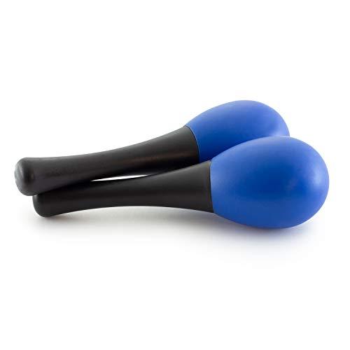 TIGER MAR28-BL Maracas ovali per bambini - Strumento a percussione Shaker - Colore Blu - Una coppia