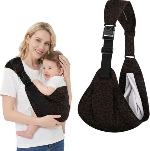 AYESY Marsupio Neonato 3-24 Mesi,Marsupio Neonato Regolabile con fibbia,Ergonomico,Marsupios Laterale,Facile da Indossare,Marsupios Bambino Fino a 20 Kg,Tripla protezione,per Dormire Viaggi