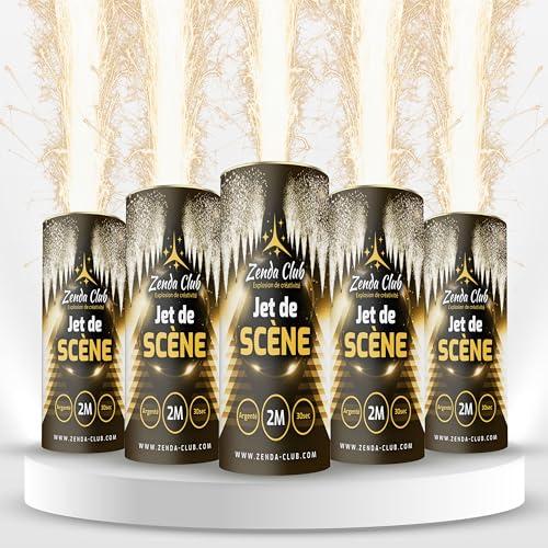 Getti di scena 2 Metri 30 secondi Dorati -Altezza effetto 2 metri-Articolo venduto da multiplo di 5 (2m30s)- senza trigger