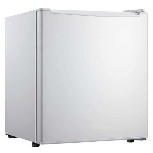 BAKAJI Frigo Bar Mini Frigorifero 4 Scomparti Capacita' 45 LT Hotel Casa Ufficio Studio Campeggio Dimensione 49 x 44 x 49 cm Colore Nero e Silver (Bianco)