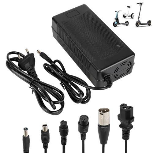 HPGAAVD 54,6V 2A Caricatore Adattatore per Scooter Elettrico，48V Caricabatteria di Alimentazione Universale con 6 Connettori per Hoverboard, Bici Equilibrata, Drifting Board, Scooter Elettrico
