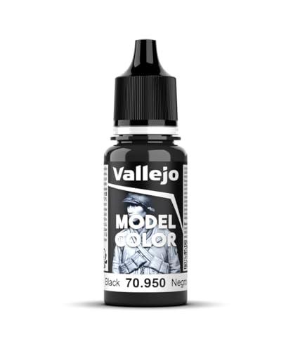 Vallejo 950 Model Color - Colore Acrilico, 17 ml, Matt Black