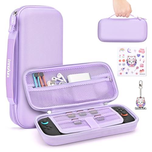 innoAura Custodia Switch 2 per console NS Switch 2 (2025), Set portatile di accessori per Switch 2 con 9 Slot per Schede di Gioco, Custodia rigida per Switch 2 per viaggio e conservarlo (Viola)