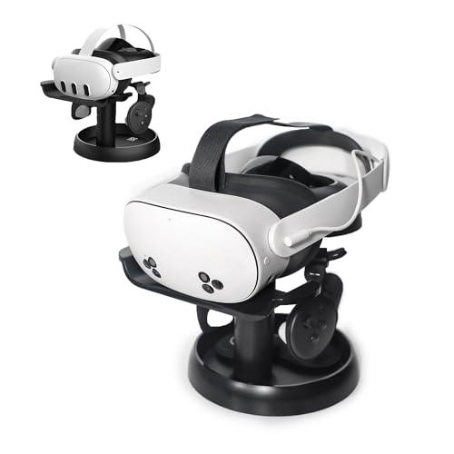 AMVR Supporto per supporto compatibile con Quest 3/Quest 2/Pico 4/Vision Pro/per PSVR 2 - Dock universale per il display delle cuffie VR, stabile staffa per la conservazione della base rotonda