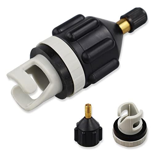 LAMXD Adattatore per pompa SUP per barca gonfiabile, convertitore per pompa ad aria, adattatore valvola multifunzione, connettore di pompaggio per canottaggio gonfiabile, tavola da stand up paddle