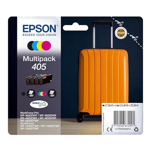 Epson Trolley Serie 405, Multipack 4 Colori DURABrite Ultra Ink, Nero, Ciano, Magenta, Giallo