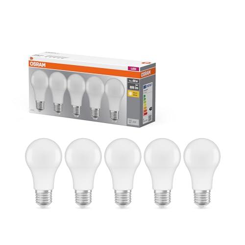 Osram Lampadina LED a Goccia, Luce Calda, E27, 8,5W = 60 W Bianco caldo, Equivalenti