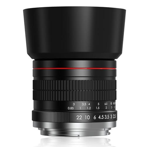 Obiettivo EF per Canon – 85mm f1.8 Manuale Obiettivo Ritratto per Canon Rebel SL3 SL2 T8i T7 T7i T6 T6i 850D 800D 750D 250D 200D 90D 80D 77D 4000D 3000D 2000D 1500D 6DII/5DIV/IDXIII SLR Fotocamera
