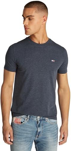 Tommy Jeans Tjm Xslim Jaspe Htr Tee Ext Dm0dm20363, Maglietta S/S Uomo, Blue (Dark Night Navy Heather), Blue (Dark Night Navy Heather)