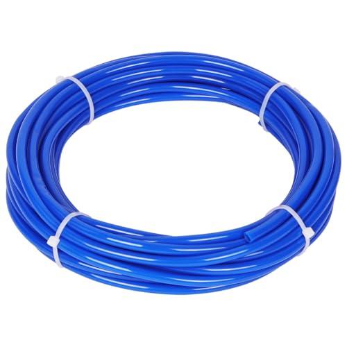 ANOMM Tubo Pneumatico PU 6mm OD 4mm ID, 10M Tubo Compressore Aria, Senza Raccordi, Blu