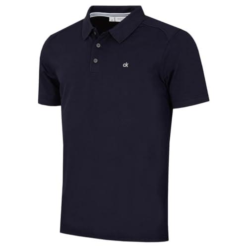 Calvin Klein Polo Golf Uomo Campus Colletto a Coste - Blu Marino - L