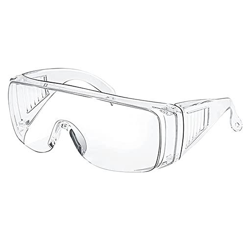 LATRAT Occhiali da Lavoro Protettivi, Occhiali di Sicurezza, Occhiali Protettivi da Laboratorio, Leggeri, comodi e trasparenti，Protezione antipolvere, antiappannamento, antigraffio e anti-spruzzo