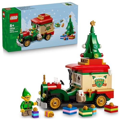 LEGO Furgone delle Consegne di Babbo Natale - Colorato Modellino da Gioco e da Esposizione con Albero di Natale, Pacchi Regalo e Decorazioni - Regalo Natalizio per Bambini e Bambine da 8 Anni - 40746