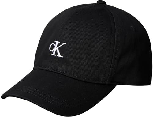 Calvin Klein Jeans Monogram Baseball cap IU0IU00150 Cappello, Nero (CK Black), S-M Unisex-Bambini e Ragazzi