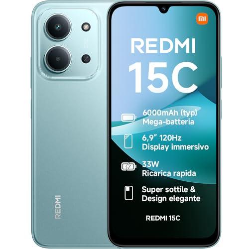 XIAOMI REDMI 15C, Smartphone 4+128GB, Verde, Display 6,9