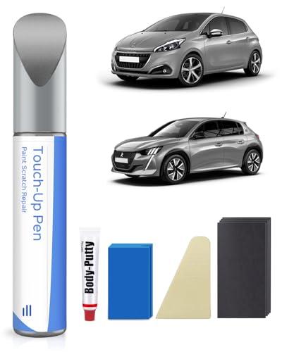 KCA Gris Artense Metallic/Cumulus Grey Metallic Kit di vernice per ritocchi Peugeot esatta corrispondenza – riparazione di graffi e scheggiature