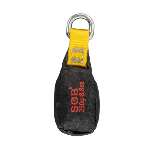 SOB Gettare Borsa, Borsa da Lancio per Arboricoltore Peso da Lancio Multiplo Speleologia su Roccia (250G, Nero)