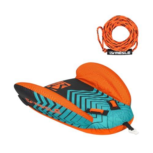 MESLE Gonfiabile da Traino Cruzer per 1 Persona, Pacchetto con Corda, Ciambella Gonfiabile per Bambini e Adulti, Barca e Moto d'Acqua, Gommone da Traino