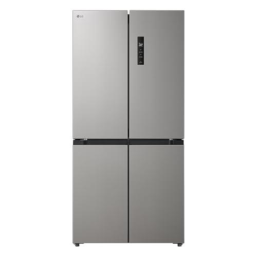 LG GMM41MSBEM Frigorifero 4 Porte Slim, Capacità 474L, Total No Frost con Multi Air Flow, Cassetto Zero Gradi Convertibile Fresh Switch, Ripiani in Vetro Temperato, Illuminazione LED, Classe E, Silver