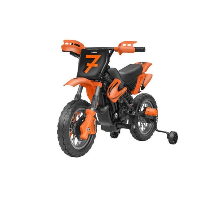 42921 - Moto Cross 12V con batteria al Litio – arancio arancione - Globo Toys and Games bambino bambina maschio femmina