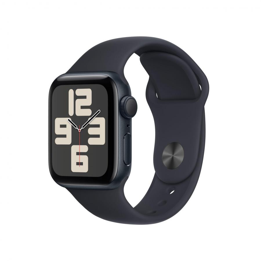 Apple Watch SE 9 (2ª generazione, 2023) GPS 40 mm Smartwatch con cassa in alluminio color mezzanotte e Cinturino Sport mezzanotte - M/L. Fitness tracker, monitoraggio del sonno, Rilevamento incidenti