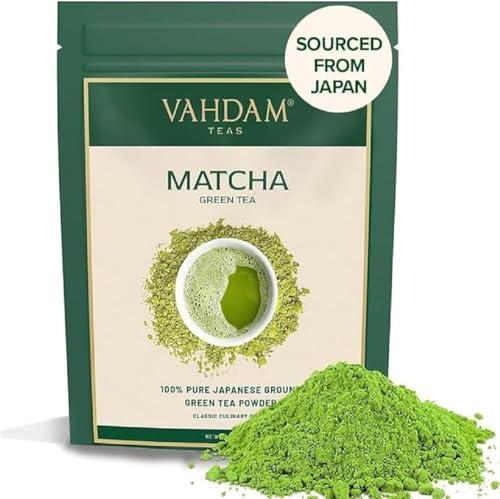 VAHDAM, Tè Verde Matcha (100g/100+ tazze) 100% Puro Tè in Polvere Matcha Giapponese, Superfood Giapponese