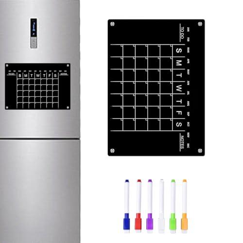 Lavagna magnetica cancellabile a secco, in acrilico, da 41,7 cm, per pianificare i pasti, per pianificare i pasti, riutilizzabile, per compiti, promemoria importanti, inaugurazione della casa,