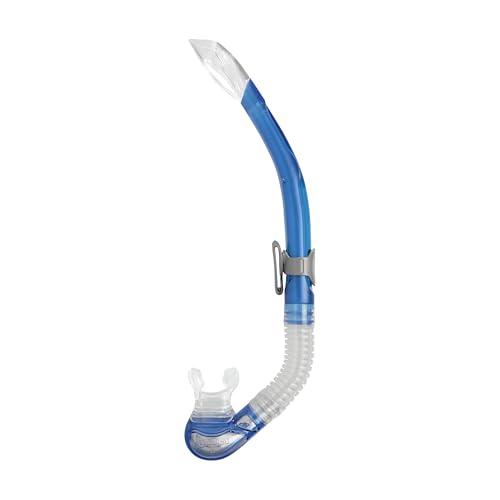 Mares bay – Snorkel Adulto con valvola di Scarico rapido, boccaglio in Silicone Morbido e Clip Scorrevole, Ideale per Snorkeling