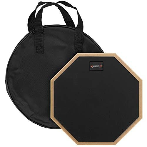 World Rhythm WR-606 10 pollici Drum Practice Pad - Pad per batteria silenzioso da 10 pollici per principianti con borsa per il trasporto