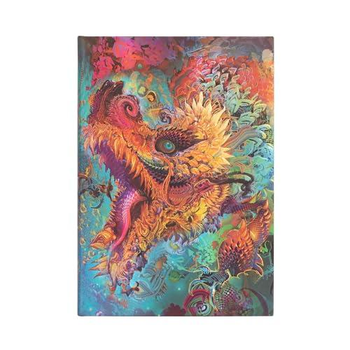 Paperblanks | Drago Infuocato | Diari a copertina rigida | Midi | Bianco