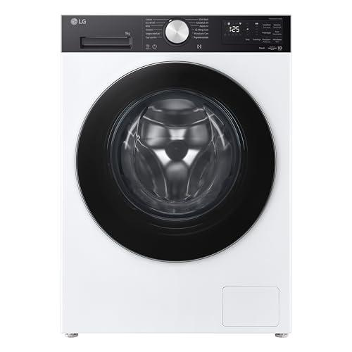 LG F2NX50S9TKC Lavatrice Slim 9 kg Next AI DD, Classe A -30%, 1200 Giri, Programma AI Wash con Intelligenza Artificiale, Wi-Fi, Allergy Care, TurboWash 360, Serie X5, White Black Pannel e Silver Knob
