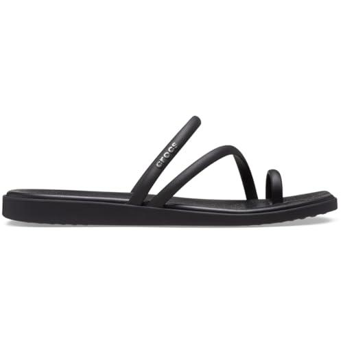 Crocs Miami Toe Loop Sandali Donna, Nero, 34/35 EU