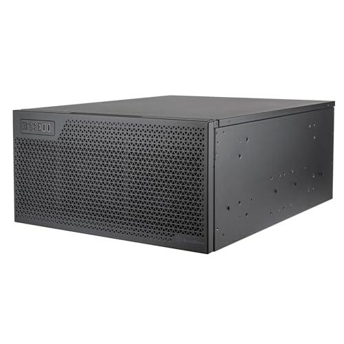 SilverStone Technology Alloggiamento server con montaggio su rack 5U RM52 con due ventole da 360 mm e compatibilità con raffreddamento liquido, SST-RM52