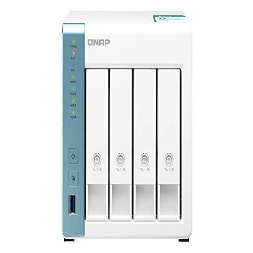 QNAP TS-431K 4 Bay Desktop NAS Enclosure - 1GB RAM, Annapurna Labs 4-core, 1.7GHz Processor - for reliable high performance home and personal cloud storage