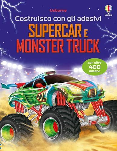 Costruisco con gli adesivi - raccolta due titoli: Supercar e Monster truck