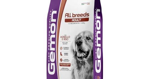 Gemon Croccehtte per cani ALL BREEDS adult con agnello e riso 15 Kg