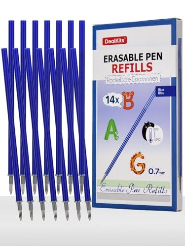 14 Pezzi - refill per penna gel cancellabile - Compatibili con Legami, [Altezza 13 cm Punta Penna 0,7 mm], Ricariche con Inchiostro Cancellabile