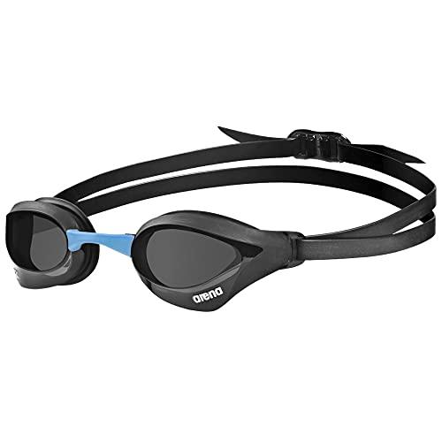 ARENA Cobra Core Swipe Occhialini Nuoto da Gara Unisex Adulto, Occhialini Piscina con Lenti Curve, Anti-Appannamento, Protezione UV, 5 Ponti Nasali Intercambiabili