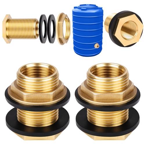 Flintronic 2 Pezzi Filettato Connettore del Serbatoio dell'Acqua, 3/4