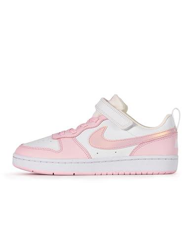 Nike Court Borough Low RECRAFT (TD), Sneaker Bambini e ragazzi, White/Pink Foam, 25 EU