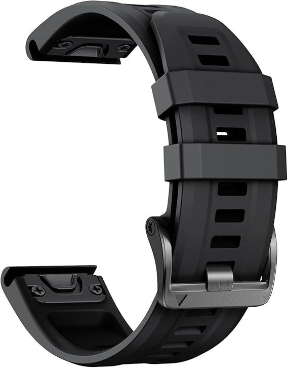 NotoCity Cinturino per Garmin Fenix 7 / Fenix 6 / Fenix 5 22 mm Easy-Fit cinturino in silicone di ricambio per Fenix 5 Plus/Fenix 6 Pro Smartwatch