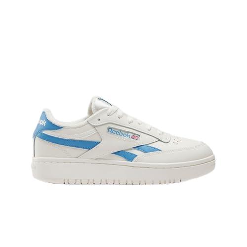 Reebok Club C Double Revenge, Sneaker Donna, Chalk/Chalk/Essential Blue, 38 EU