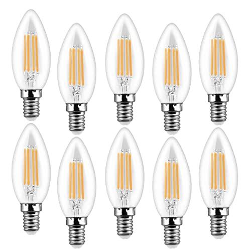 Bratek Lampadine Led E14 C35 Vintage - Lampadina Vintage E14 Filamento Led Trasparente