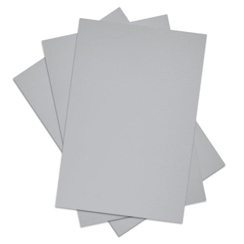 pangdapengpeng 3 Pezzi Kit Riparazione Gommone, Riparazione SUP Gonfiabile, Patch di Riparazione in PVC per Gommoni, Kayak (Grigio)