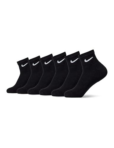 Nike Everyday Cushion Crew Calzini, Uomo, Black/(White), L